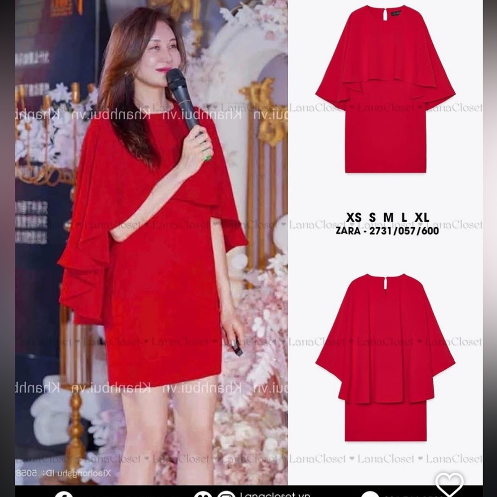 Zara Red Mini Dress - Picture 15 of 16